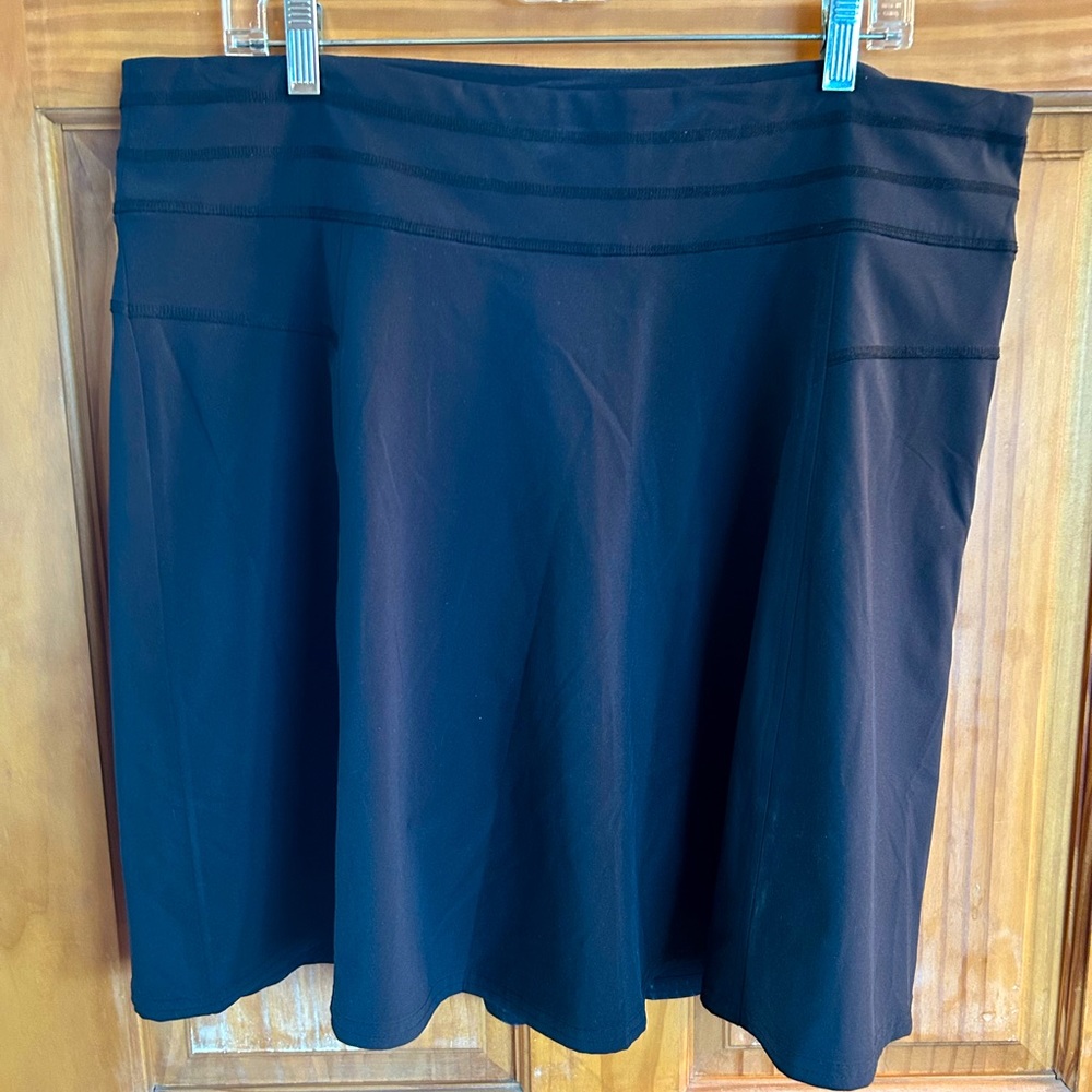 Athleta A-line skort black XL EUC